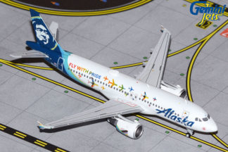 GJASA2042 GEMINI JETS Alaska A320-200 N854VA Fly With Pride 1:400