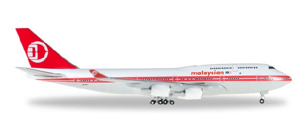 529679 Herpa Malaysia MAS RETORO / マレーシア航空 B747-400 9M-MPP 1:500 お取り寄せ