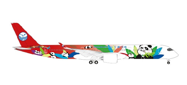 531474 Herpa 四川航空 A350-900 パンダ塗装 1:500 メーカー完売 