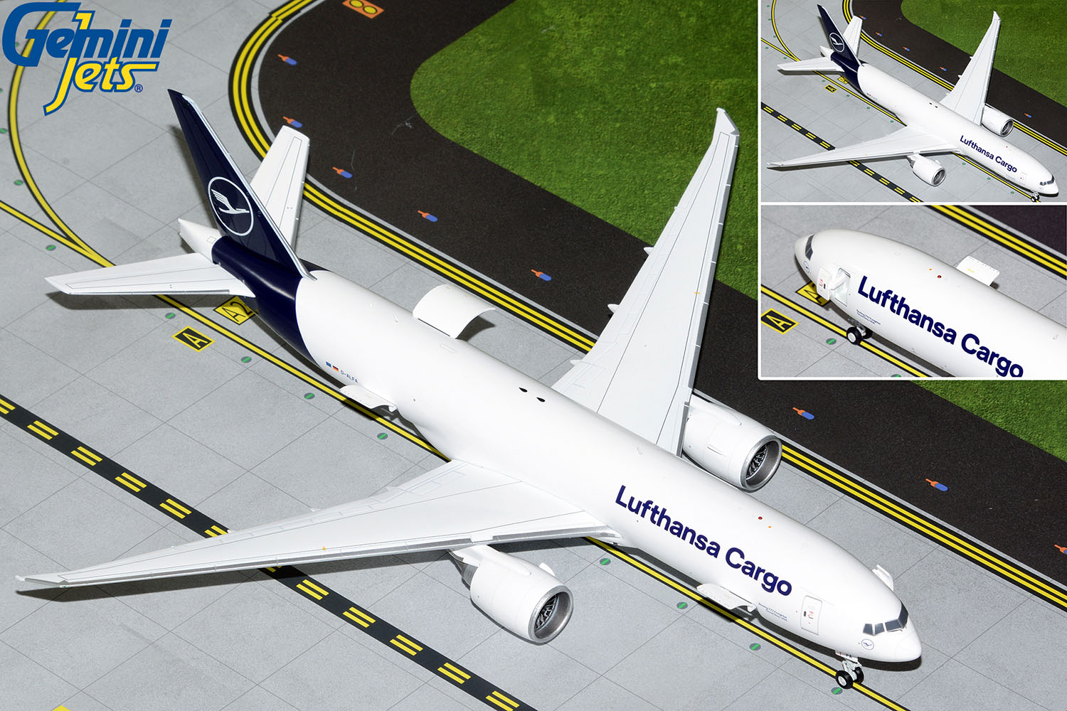 G2DLH1144 GEMINI 200 Lufthansa Cargo B777-200LRF D-ALFA Interactive Series  開閉選択式 1:200 お取り寄せ