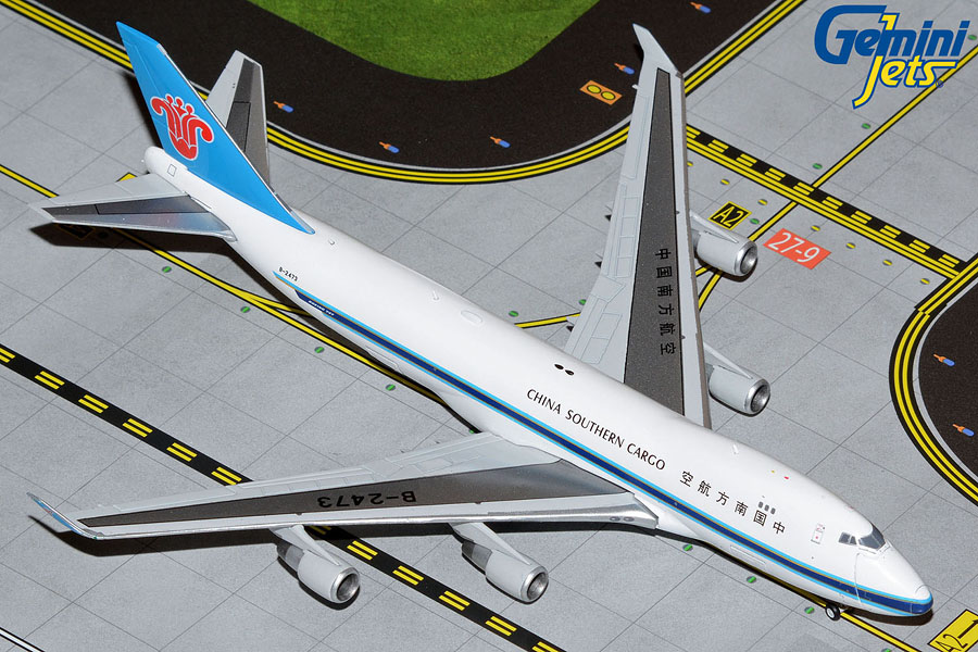 GJCSN2065 GEMINI JETS China Southern Cargo B747-400F(SCD) Interactive  Series B-2473 1:400