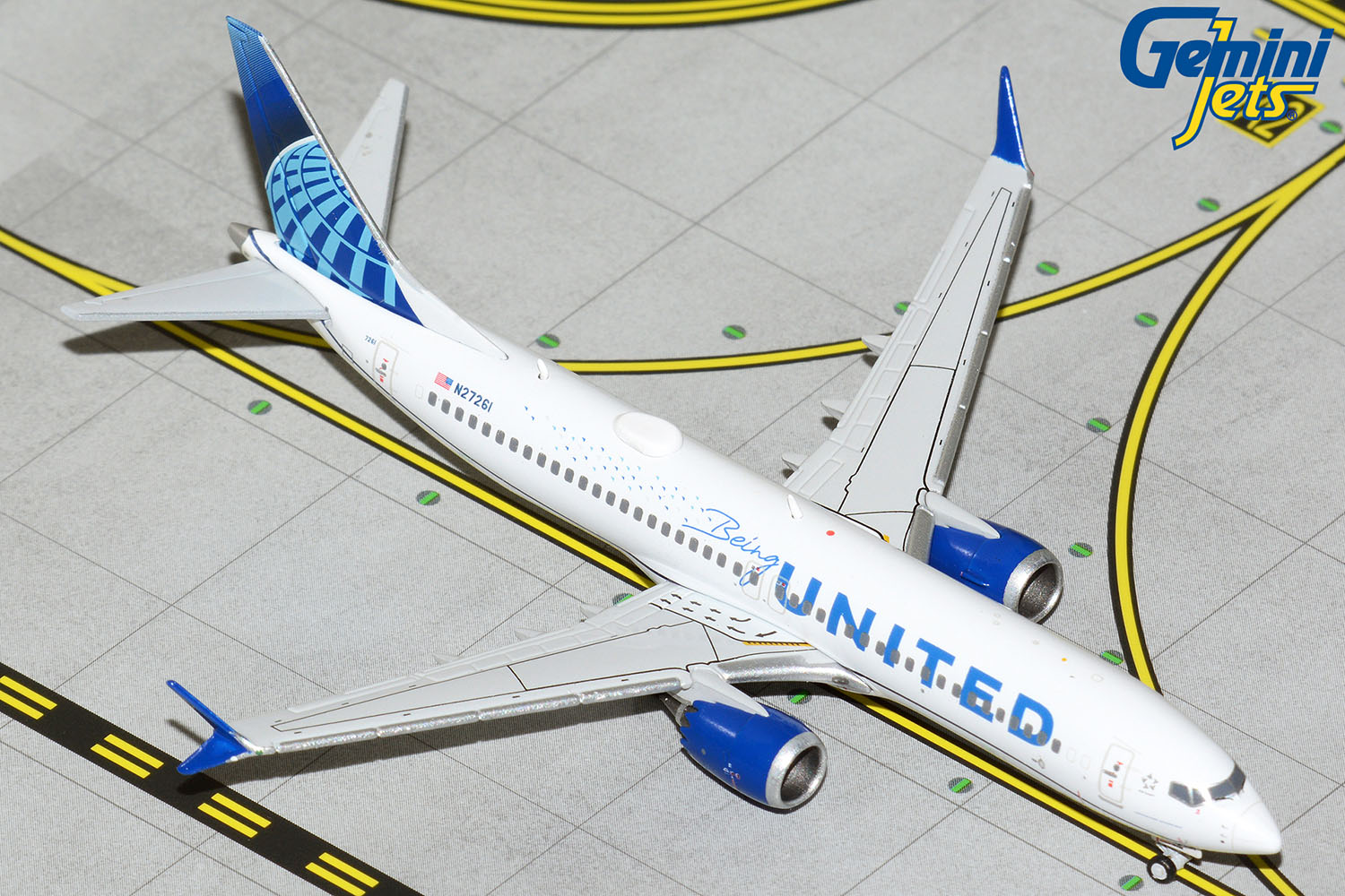 GJUAL2074 GEMINI JETS United Airlines B737 MAX8 Being United 