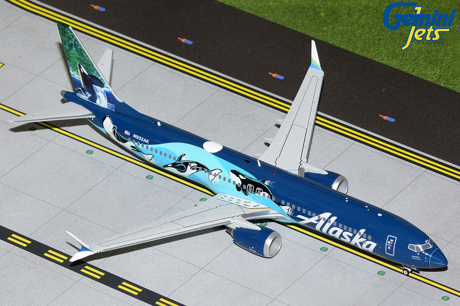 G2ASA1089 GEMINI 200 Alaska Airlines B737 MAX 9 N932AK West Coast