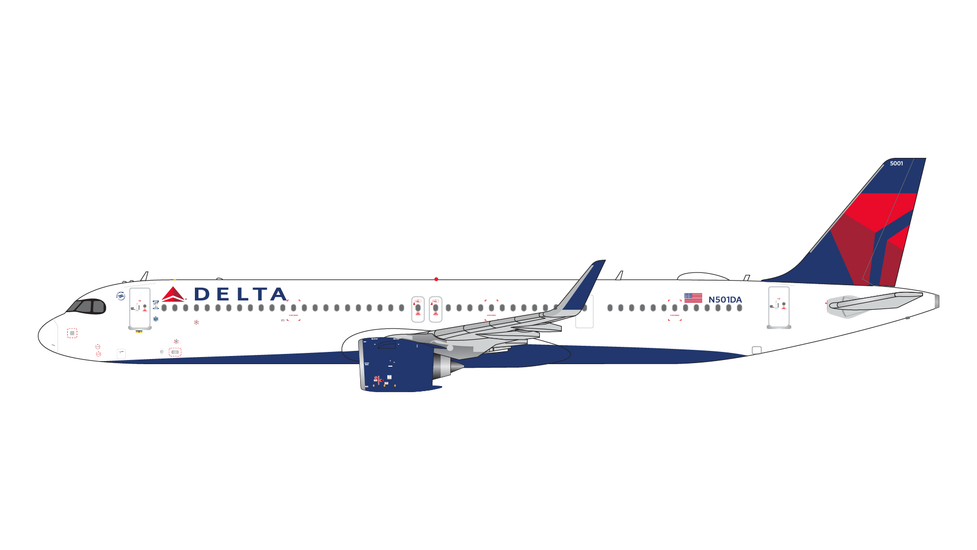 GJDAL2164 GEMINI JETS Delta Air Lines / デルタ航空 A321neo N501DA 