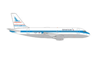 536615 Herpa American / アメリカン航空 A319 Piedmont Heritage livery Piedmont Pacemaker N744P 1:500