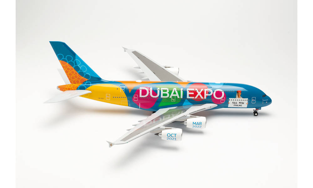 572408 Herpa Emirates A380 Expo 2020 Dubai - Be Part of the Magic A6-EOT  1:200 お取り寄せ