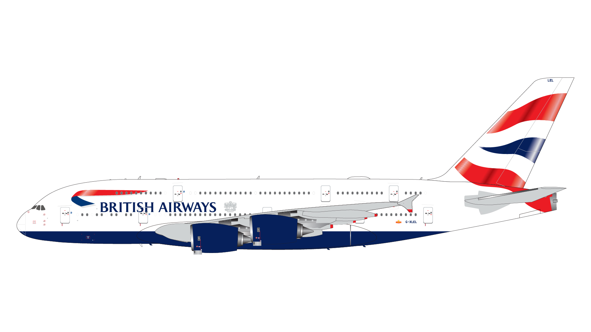 1/200 ブリティッシュ航空 エアバスＡ３８０－８００ Ｇ－ＸＬＥＡ 