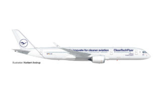 572460 Herpa Lufthansa / ルフトハンザドイツ航空 A350-900 CleanTechFlyer D-AIVD 1:200