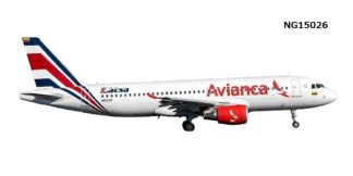 NG15026 NG MODELS AVIANCA / アビアンカ航空 LACSA Heritage cs A320-200 N821AV 1:400 完売しました。