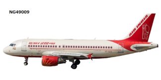 NG49009 NG MODELS Air India Mahatma Gandhi cs A319-100 VT-SCS 1:400 お取り寄せ