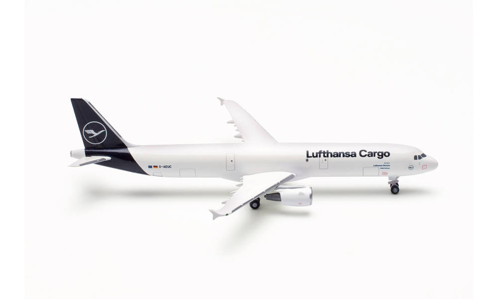 536660 Herpa Lufthansa Cargo/ ルフトハンザ カーゴ A321P2F D-AEUC Hello Europe 1:500