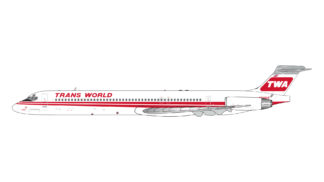 GJTWA2009 GEMINI JETS Trans World Airlines / トランス・ワールド航空 twin-stripes livery MD-83 N9303K 1:400