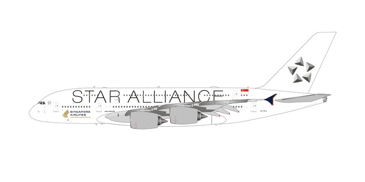 04513 Phoenix シンガポール航空 Singapore Airlines Star Alliance A380 9V-SKX 1:400  お取り寄せ