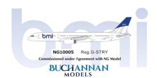 NG10005 NG MODELS BRITISH MIDLAND/BMI / ブリティッシュ・ミッドランド航空 B757-200 G-STRY 1:400 お取り寄せ