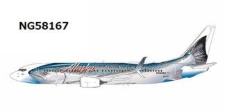NG58167 NG MODELS Alaska Airlines / アラスカ航空 Salmon Thirty Salmon II livery B737-800/w N559AS 1:400 お取り寄せ