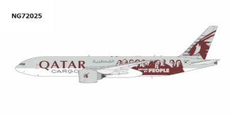 NG72025 NG MODELS Qatar Airways Cargo / カタール航空カーゴ Moved by People cs B777-200F A7-BFG 1:400 お取り寄せ