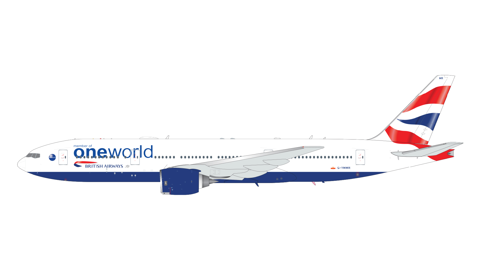 SKYMARKS 1 200 ブリティッシュエアウェイズ B747-400 LANDOR スタンド 