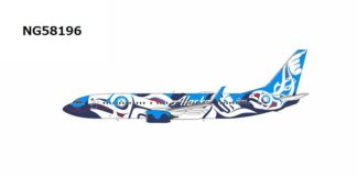 NG58196 NG MODELS Alaska Airlines / アラスカ航空 Salmon People cs; with scimitar winglets B737-800/w N559AS 1:400 お取り寄せ