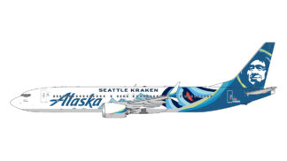 GJASA2189 GEMINI JETS Alaska Airlines / アラスカ航空 "Seattle Kraken" livery B737 MAX 9 N915AK 1:400
