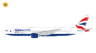 GJBAW2194F GEMINI JETS British Airways / 英国航空 ブリティッシュ・エアウェイズ "oneworld" livery; flaps down B777-200ER G-YMMR 1:400