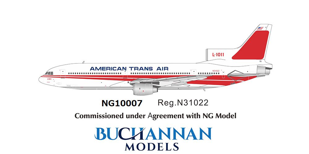 NG10007 NG MODELS ATA Airlines / ATA航空 in TWA basic livery L