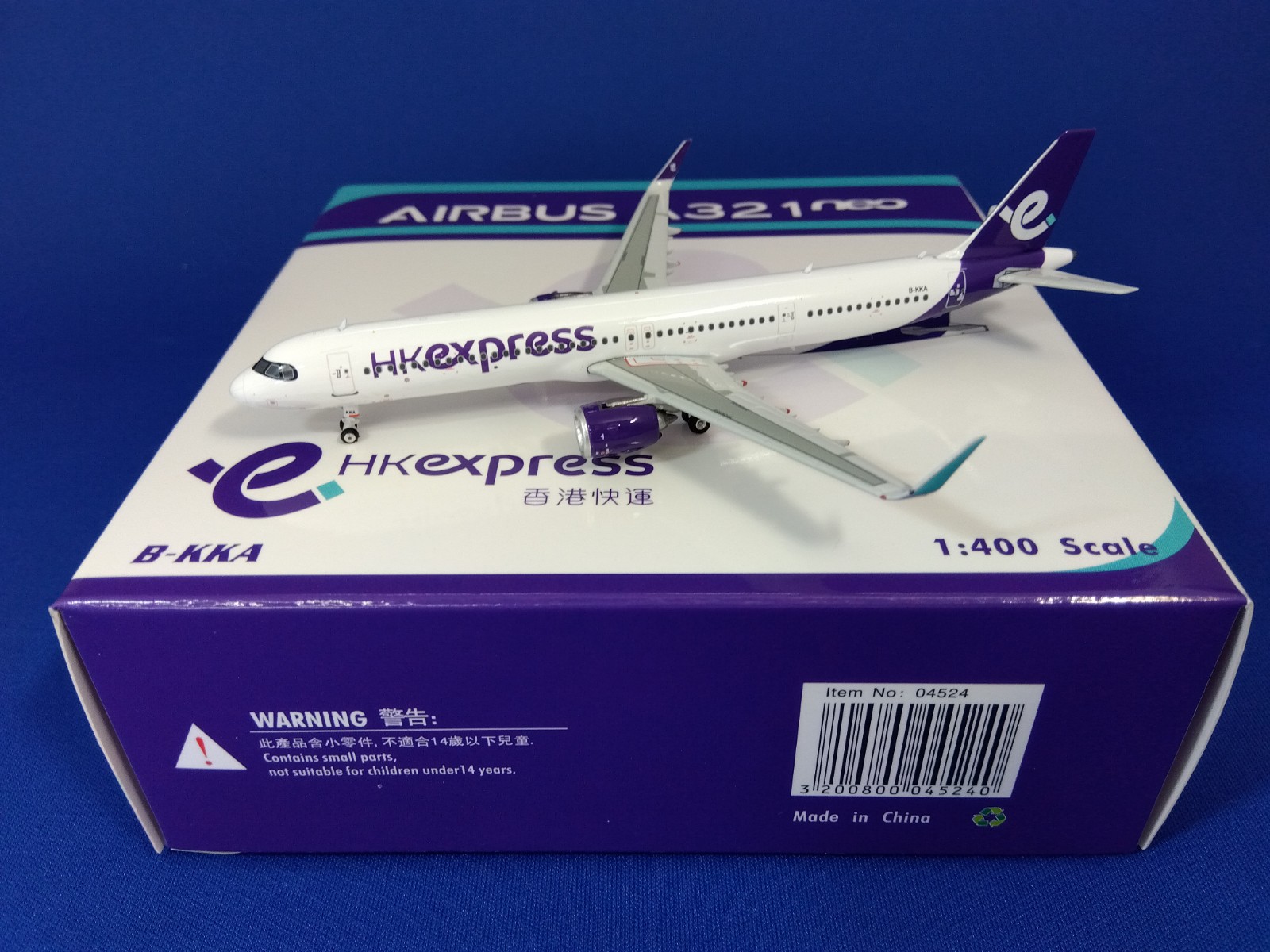 04524 Phoenix HK Express / 香港エクスプレス A321neo B-KKA 1:400 お取り寄せ