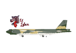 572767 Herpa U.S. Air Force / アメリカ空軍 B-52G 58-0185 596BS, 2BW “El Lobo II” バークスデールAB 1:200 予約