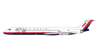 GJTWA1711 GEMINI JETS TWA Trans World Airlines / トランス・ワールド航空 final livery MD-82 N960TW 1:400 予約