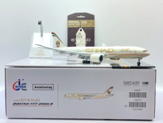 XX20317 JC WING Etihad Airways / エティハド航空 B777-200LR A6-LRB スタンド付 1:200 予約
