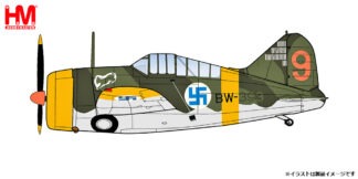 HA7013 HOBBY MASTER Finnish Air Force / フィンランド空軍 B-239バッファロー ブルーステル ハンス・ウィンド中尉機 1944 1:48 お取り寄せ