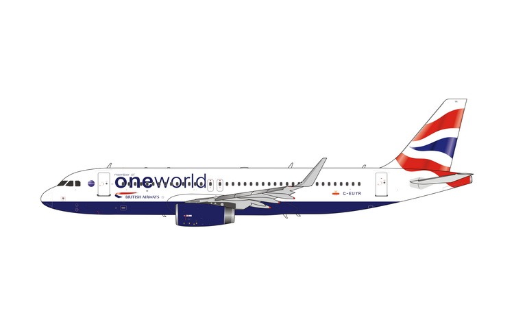 04576 Phoenix British Airways / 英国航空 ブリティッシュ・エアウェイズ oneworld A320 G-EUYR  1:400 予約