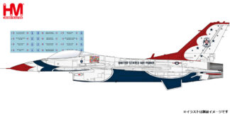 HA38039B HOBBY MASTER U.S. Air Force / アメリカ空軍 F-16C サンダーバーズ RIAT 2017 デカール付属版 1:72 予約