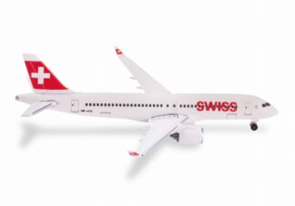 532877-001 Herpa Swiss International Air Lines / スイス国際航空 A220-300 HB-JCU Davos 1:500 予約