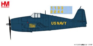 HA1121 HOBBY MASTER US NAVY / アメリカ海軍 F6F-5 ヘルキャット ブルーエンジェルズ 1-4番機 デカール付属版 1:72 予約