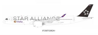 359TG0624 IN Flight200 Thai Airways / タイ国際航空 Star Alliance A350-900 HS-THQ スタンド付き 1:200 予約