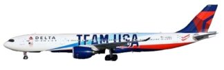 WB4039 Aviation400 Delta Air Lines / デルタ航空 Team USA A330-900 N411DX 1:400 マグネット式ギヤ 予約