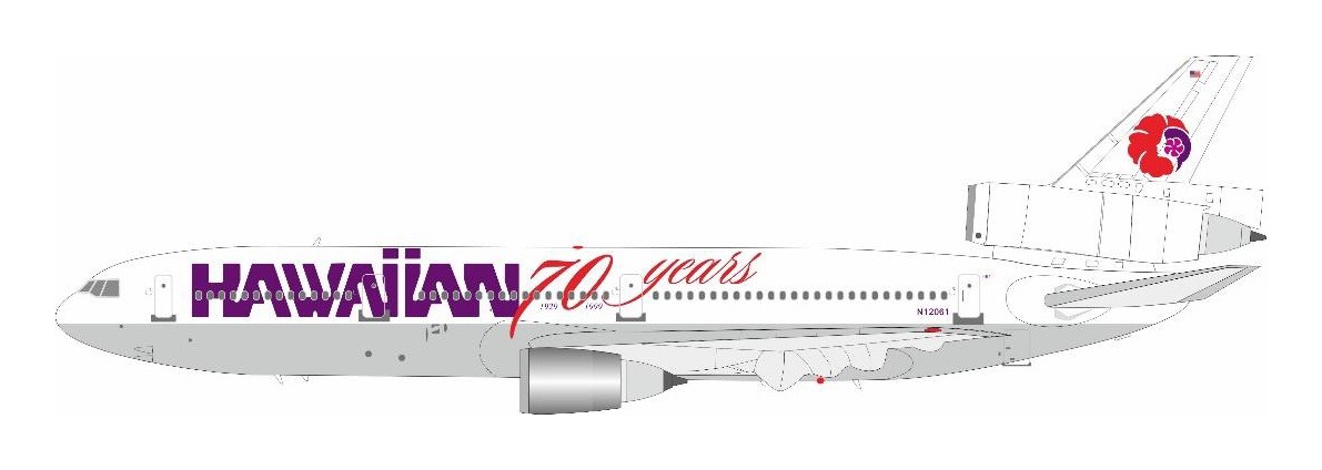 B-103-061 B-MODELS Hawaiian Airlines / ハワイアン航空 DC-10-30 