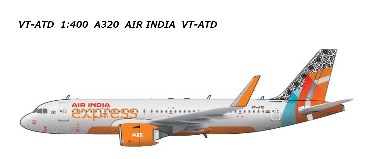 VT-ATD Panda Models Air India / エア インディア A320 VT-ATD 1:400 