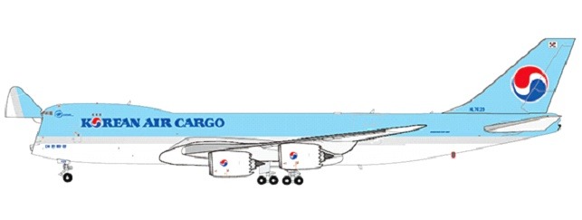 EW4748006 JC WING Korean Air Cargo / 大韓航空カーゴ B747-8F HL7629 1:400 メーカー完売