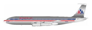 701AA1124P IN Flight200 American Airlines / アメリカン航空 B707-100 N7504A スタンド付き 1:200 予約