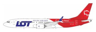 738MLO1024 IN Flight200 LOT Polish Airlines / LOTポーランド航空 / Polskie Linie Lotnicze B737 MAX8 SP-LVG スタンド付き 1:200 予約