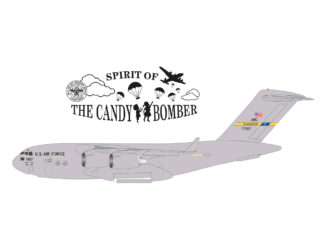 537964 Herpa U.S. Air Force / アメリカ空軍 C-17A 07-7187 437th Airlift Wing "Spirit of the Candy Bomber" 1:500 予約