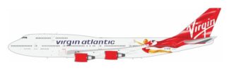 B-744-VR-FAB B-MODELS Virgin Atlantic Airways / ヴァージン・アトランティック航空 B747-400 G-VFAB 1:200 スタンド付 予約