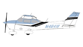 GGCES018  Gemini General aviation Sporty's Aviation Gifts release Cessna 172M Skyhawk  N46418 1:72 予約