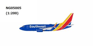 NG05005 NG MODELS Southwest Airlines / サウスウエスト航空 with scimitar winglets; equipped with CFM56 engines B737-700/w N556WN 1:200 予約