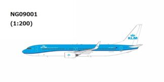 NG09001 NG MODELS KLM / KLMオランダ航空 new mould first launch B737-900/w PH-BXS 1:200 予約