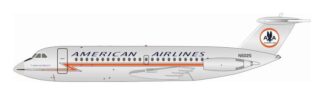 111AA0525P IN Flight200 American Airlines / アメリカン航空 Polished BAC 1-11-400 N5025 スタンド付き 1:200 予約