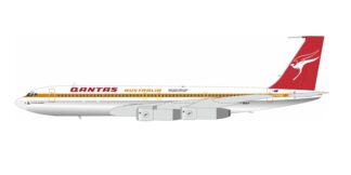 707QF0125P IN Flight200 Qantas Airways / カンタス航空 LAST FLIGHT QANTAS Polished B707-300C VH-EAG スタンド付き 1:200 予約