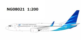 NG08021 NG MODELS Garuda Indonesia / ガルーダインドネシア航空/ガルーダ航空 B737-800w PK-GMM 1:200 予約