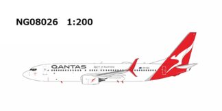 NG08026 NG MODELS Qantas Airways / カンタス航空 with scimitar winglets; new colors B737-800w VH-VZU 1:200 予約